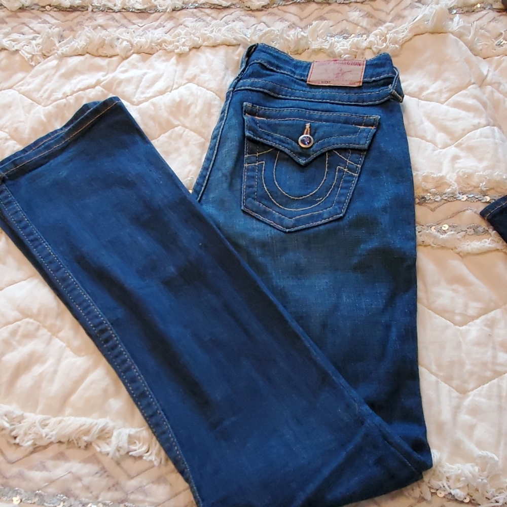 True Religion Swarovski Crystal Jeans